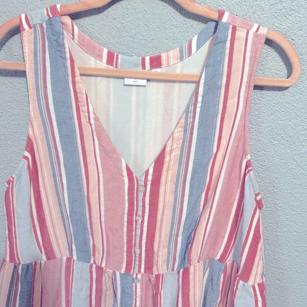 New directions curvy striped midi dress size 1x - Picture 4 of 8